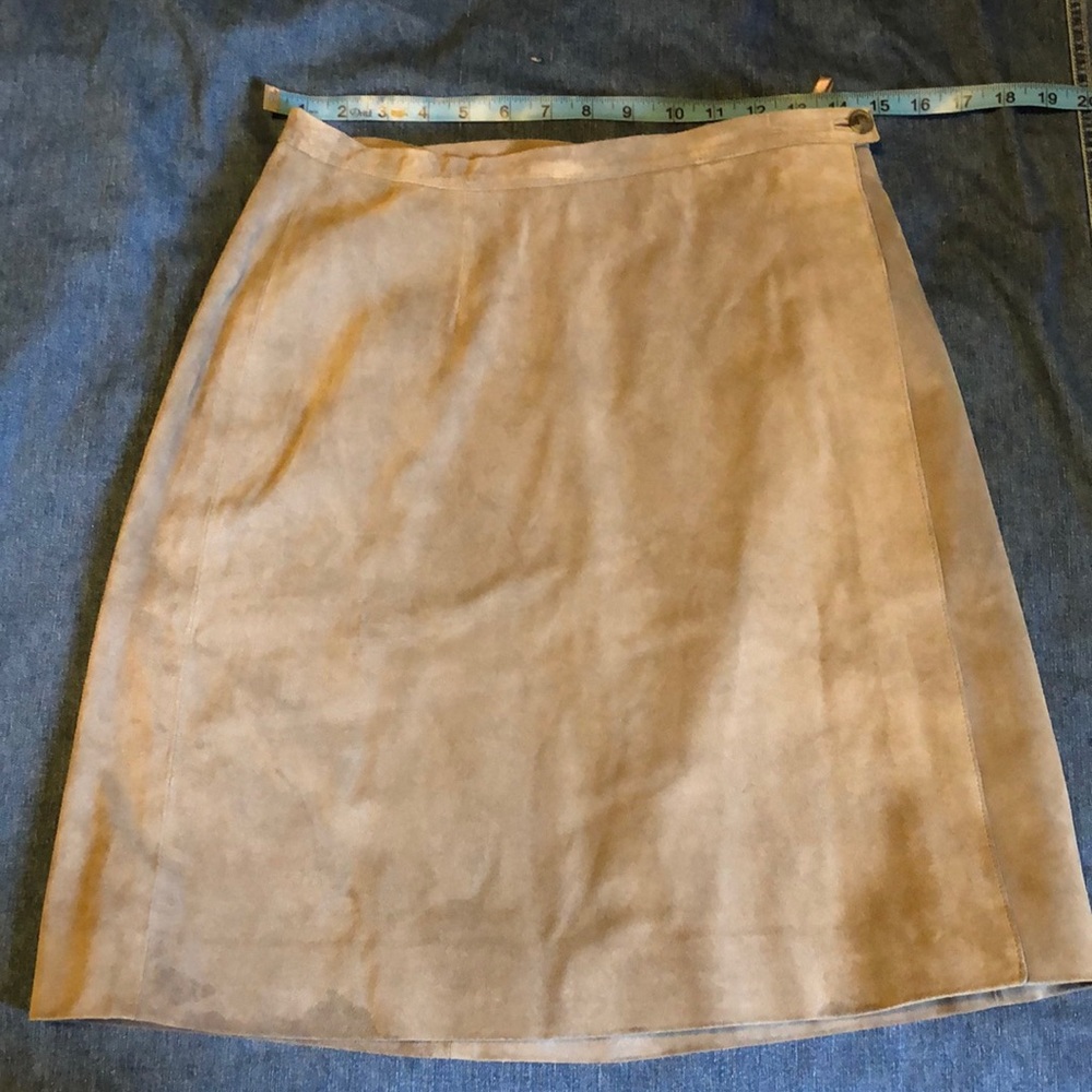 Gap Grey Suede wrap skirt - Size 10